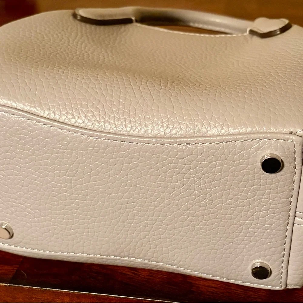 kate spade Pebbled Leather Crossbody Satchel - Gray